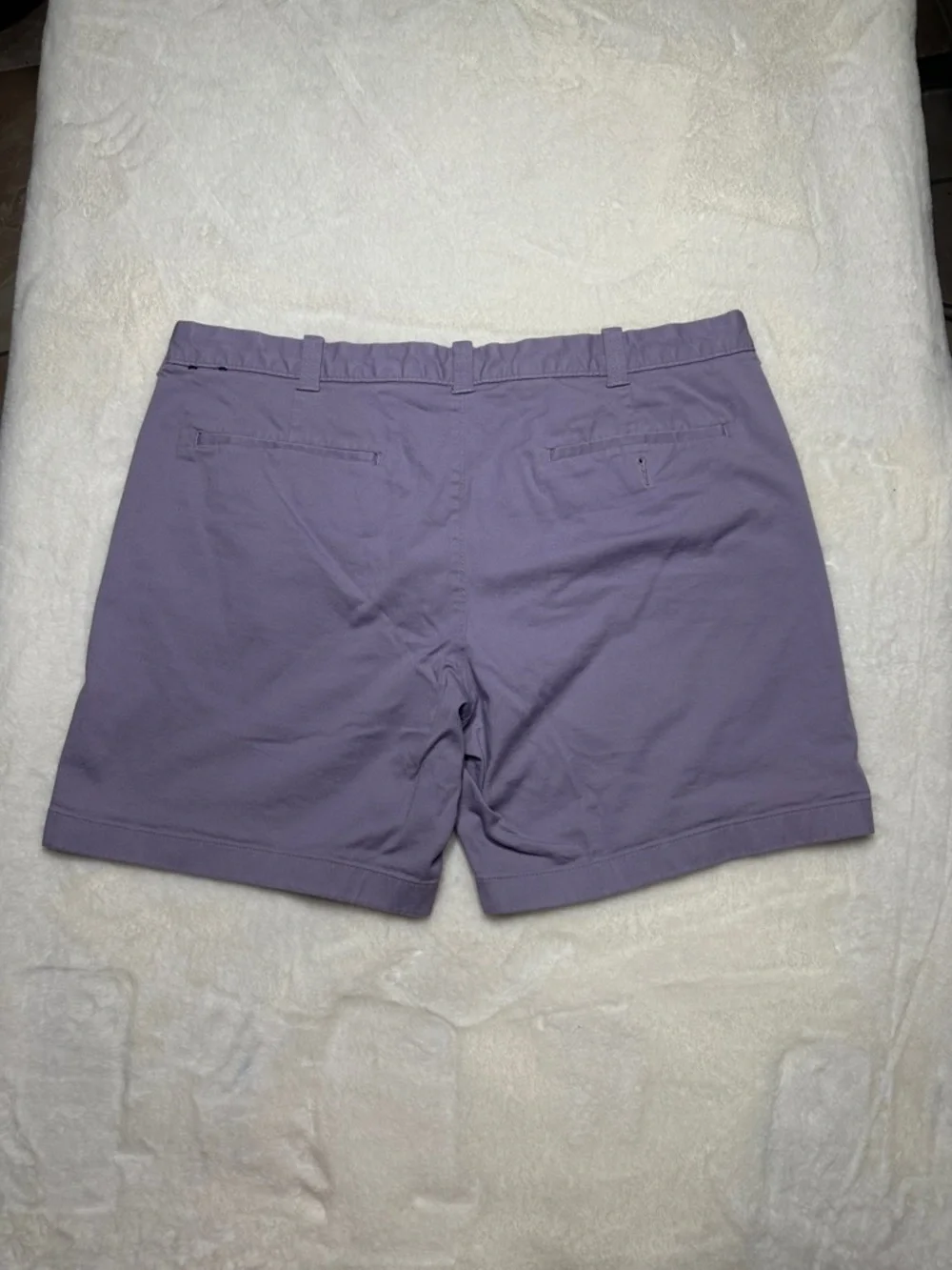 J. Crew Men’s Lavender Flat-Front Chino Shorts